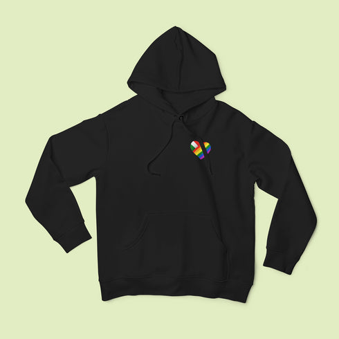 ZShowTime unisex kapucnis pulcsi - HUN Pride szív